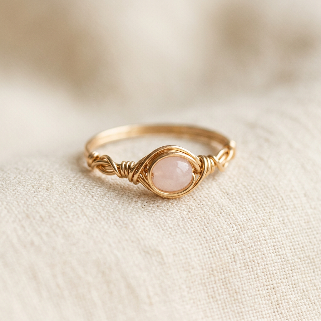 Wire-wrapped ring